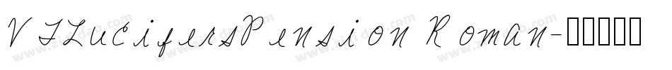 VTLucifersPension Roman字体转换